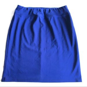 Style and Co bright royal blue pencil skirt